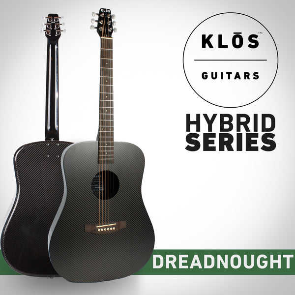 Klos Hybrid Dreadnought (Lefty) left-handed acoustic guitar, front view