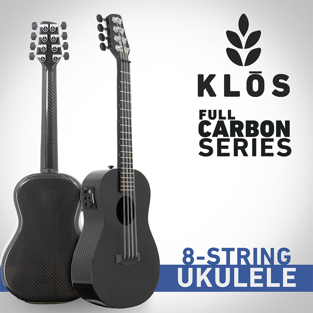 Full Carbon 8-String Tenor Ukulele – KLOS Guitars