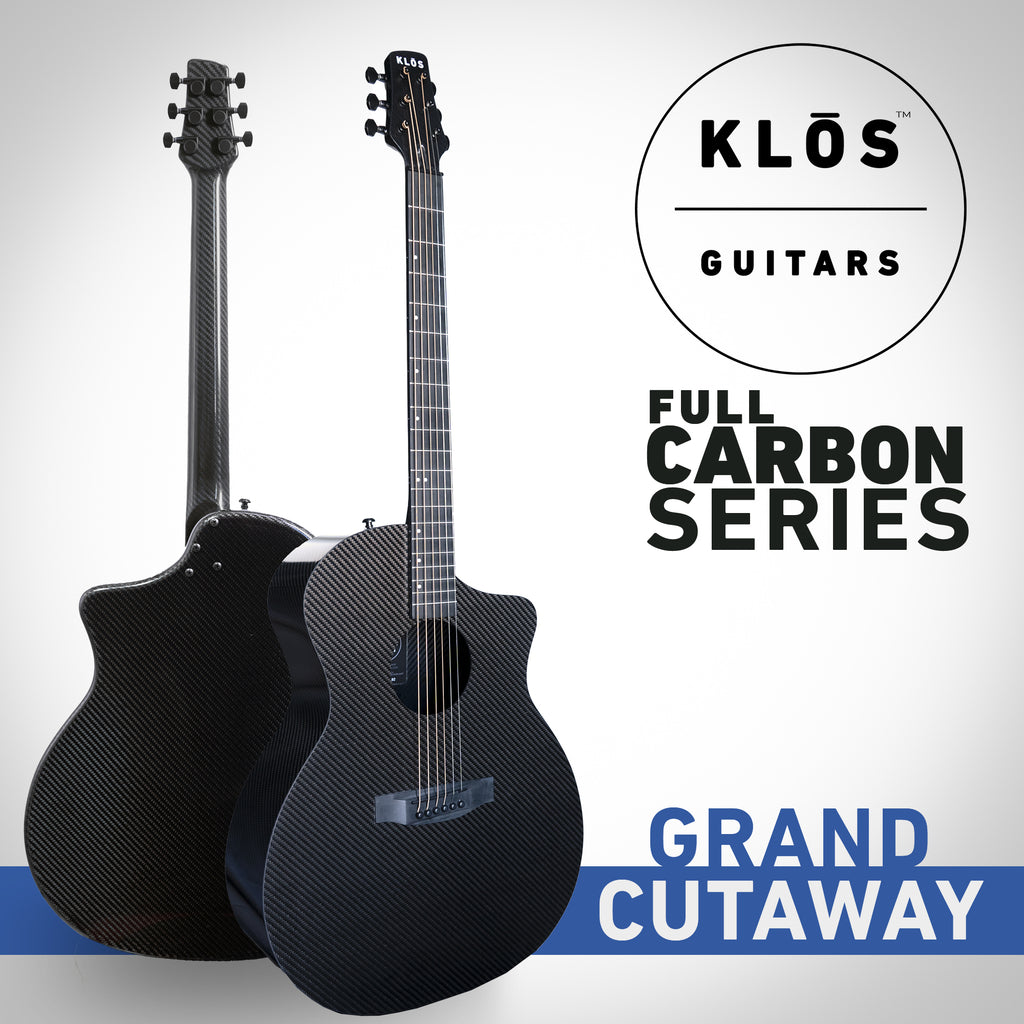Klos Grand Cutaway (Lefty) left-handed acoustic guitar, detail view
