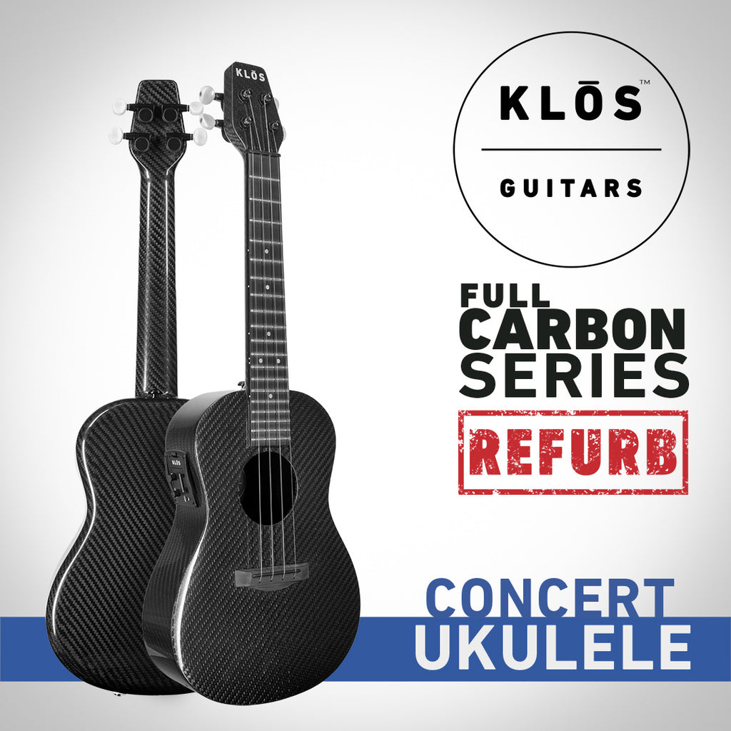 CARBONBLAST エルゴノミックハンドル ブラック Full Carbon Concert Ukulele (Refurbished) – KLOS Guitars