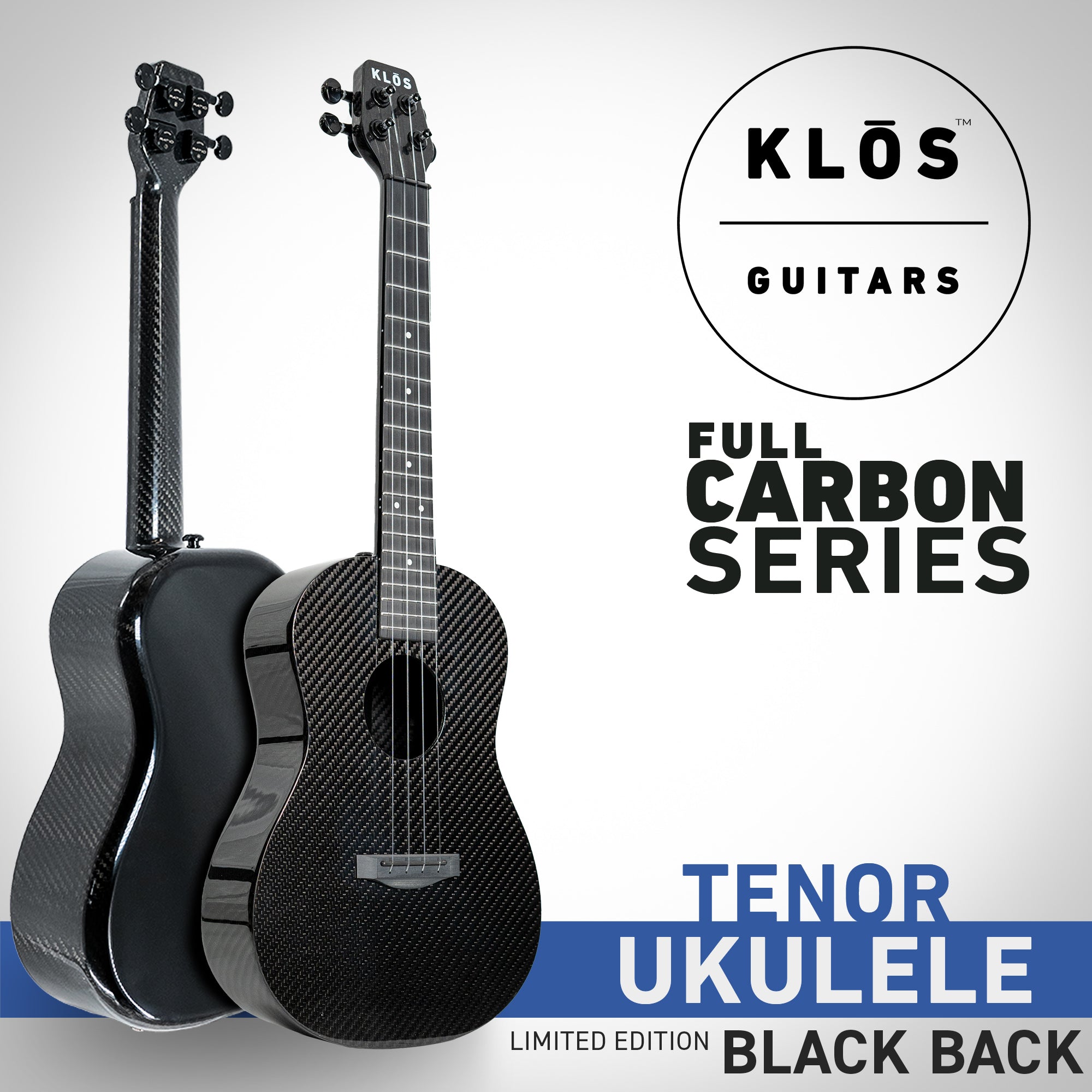 Black Back Full Carbon Tenor Ukulele - Limited Edition