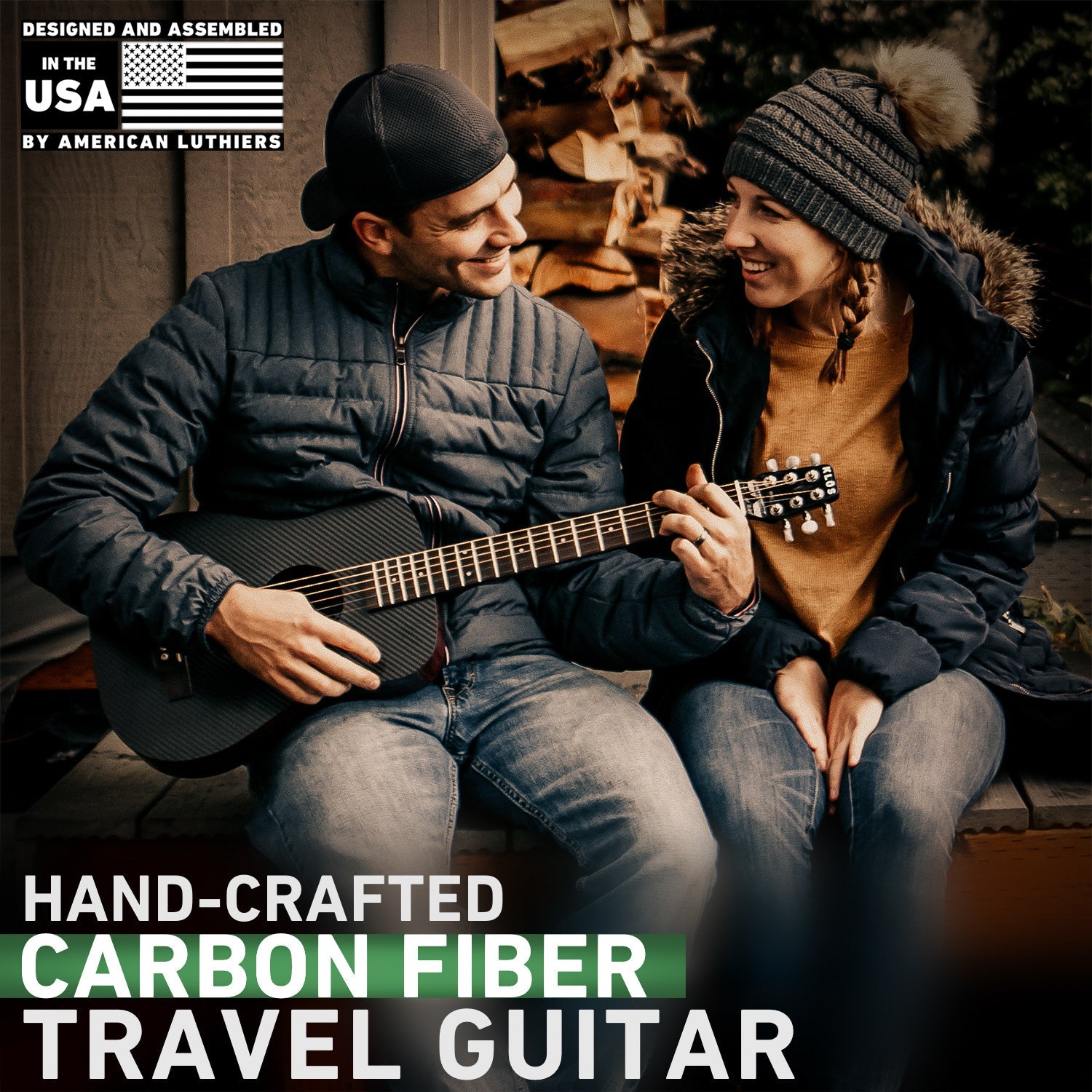 Hand crafted Carbon Fiber Travel guitar