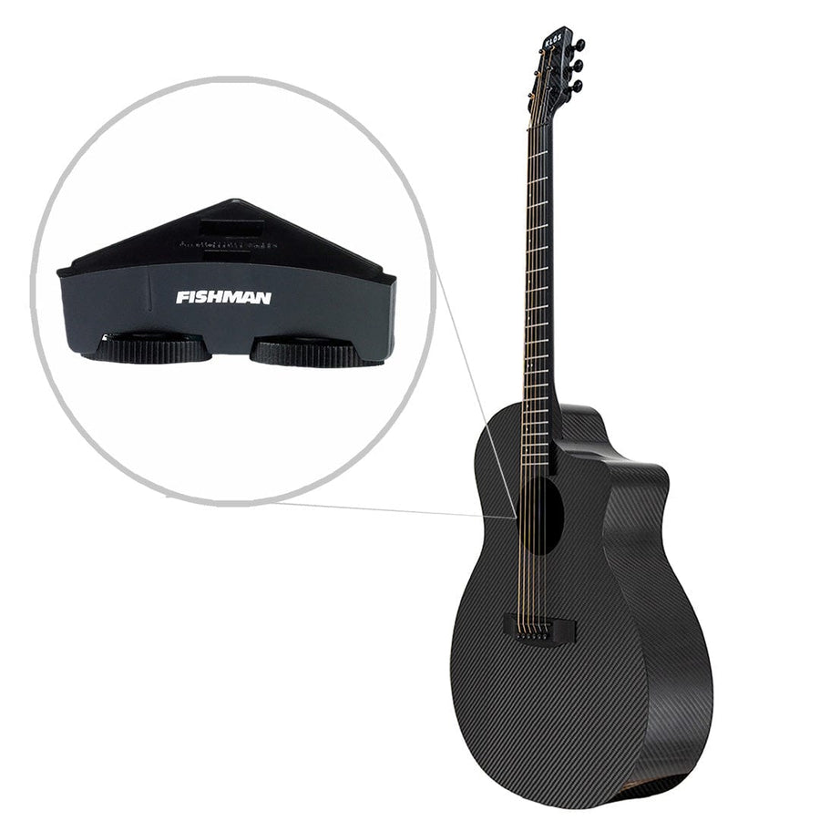 Klos Grand Cutaway (Lefty) left-handed acoustic guitar, front view