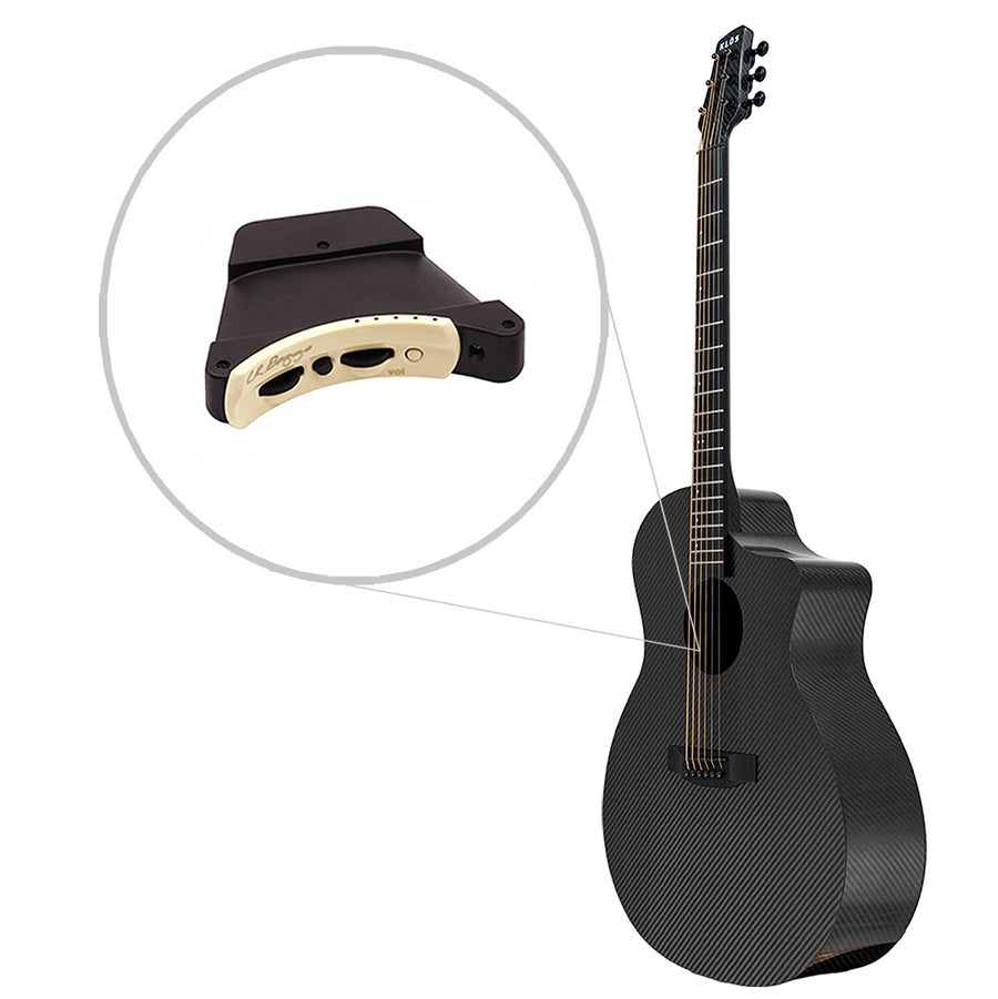 Klos Grand Cutaway (Lefty) left-handed acoustic guitar, front view