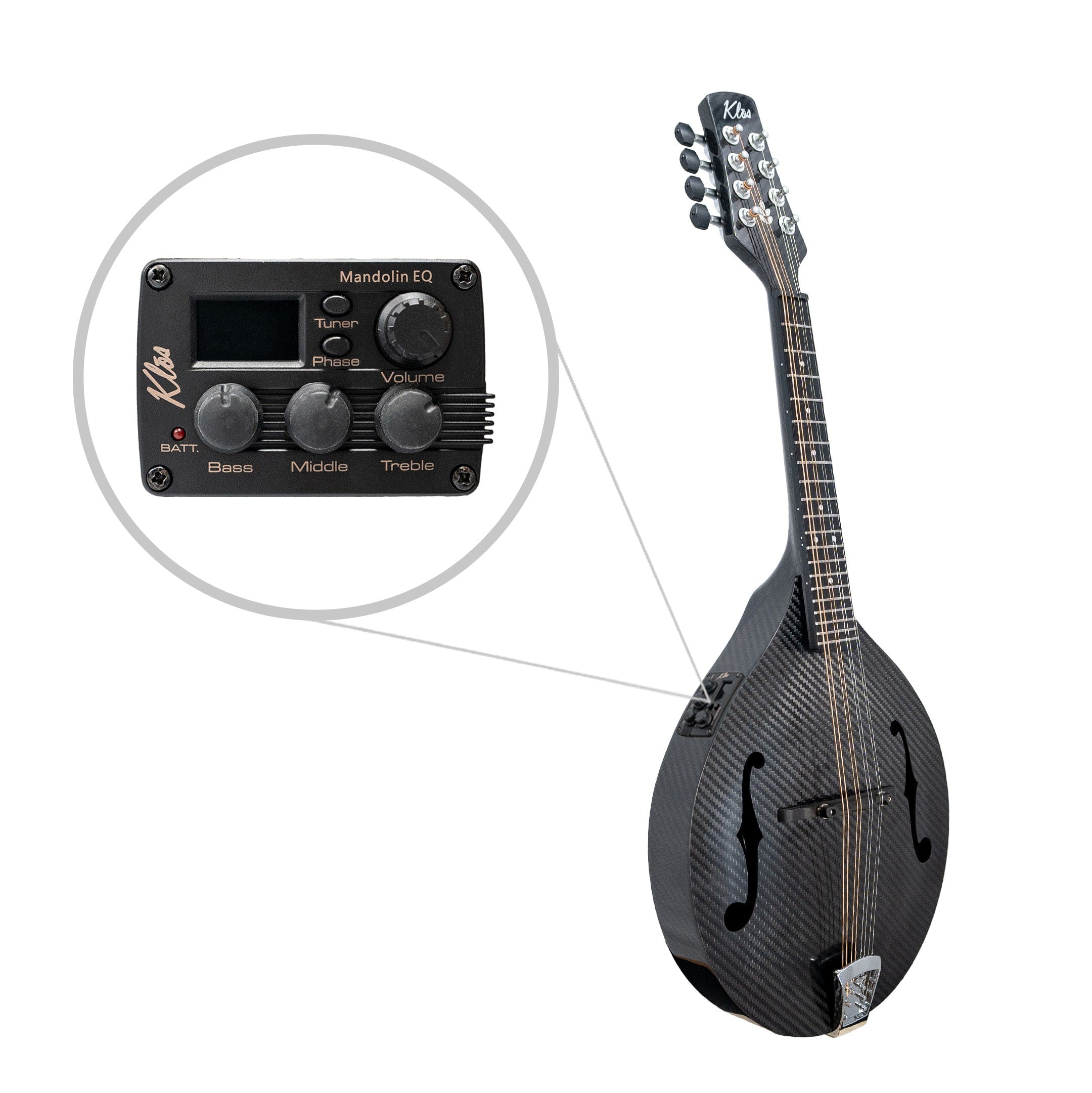 KLŌS Carbon Fiber Mandolin - A Style