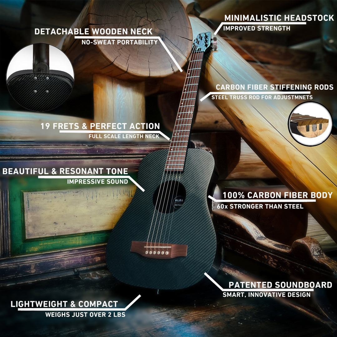 Hybrid Travel Guitar KLOS Guitars